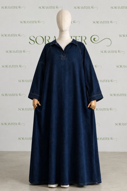 Robe longue  effet jean